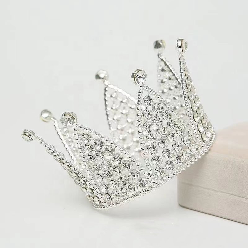 party supplies bride decorative tiara Baking cake decoration New birthday multi-diamond crown cake toppers
