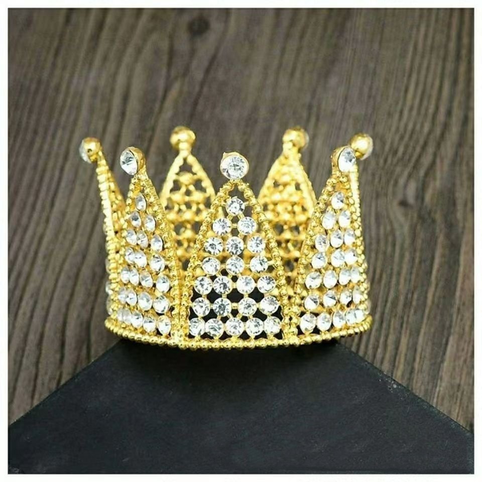 party supplies bride decorative tiara Baking cake decoration New birthday multi-diamond crown cake toppers