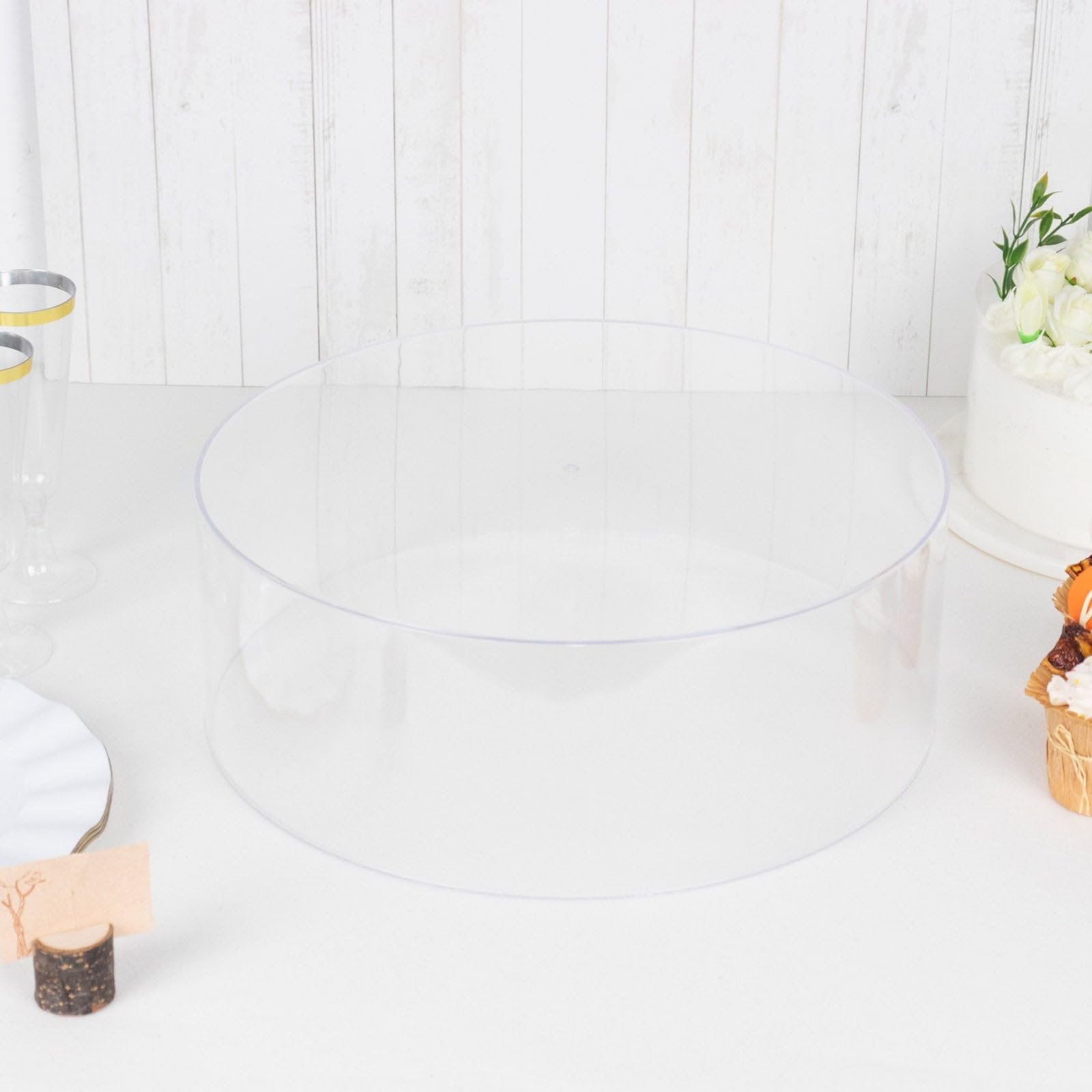 Factory wholesale Round Clear cake decorating supplies wedding decoration Acrylic Cake Stand for centerpieces for wedding table