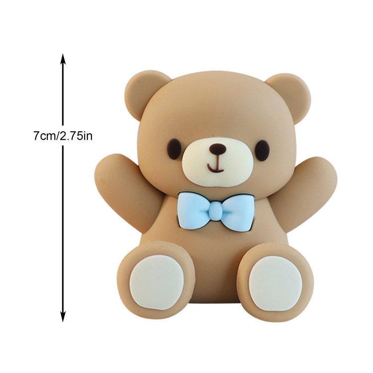 Bear Cake Decoration Animal Birthday Cake Topper for Baby Shower Party Decorations