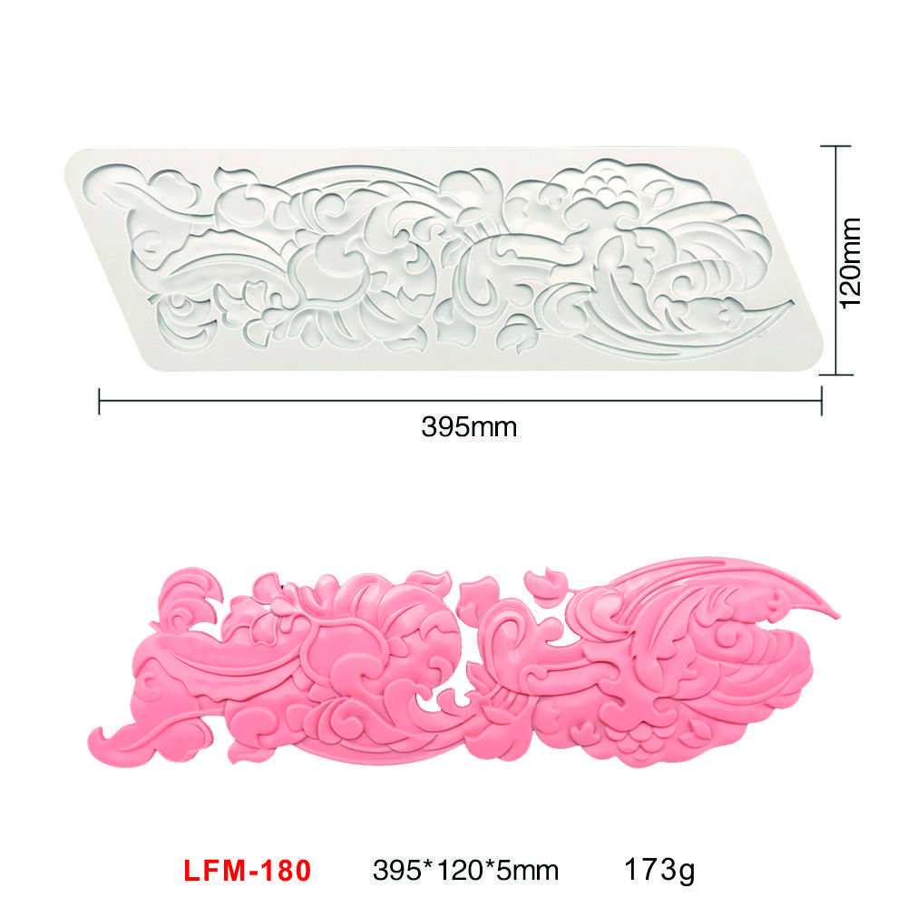 Early Riser New Silicone Lace Mat Chinese Element Cake Decoration Baking Supplies Dessert Fondant Mold