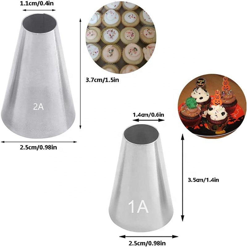 5PCS 1M 2D 2A 1A 4B Nozzles Cake Tools Sets Pastry tip cake decorating supplies piping tips tools