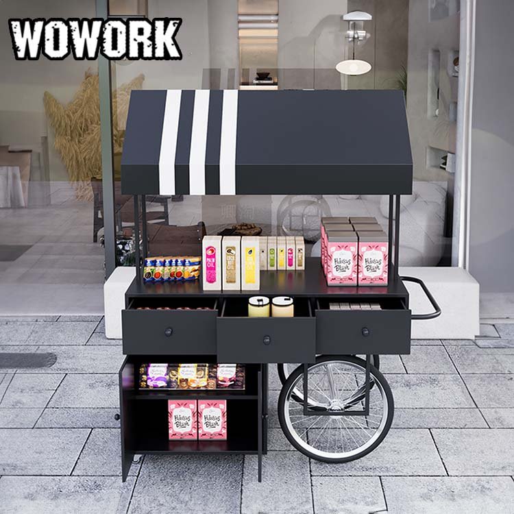 2024 WOWORK wholesale marriage outdoor backdrop party supplies iron metal flower candy cart for wedding birthday event decor