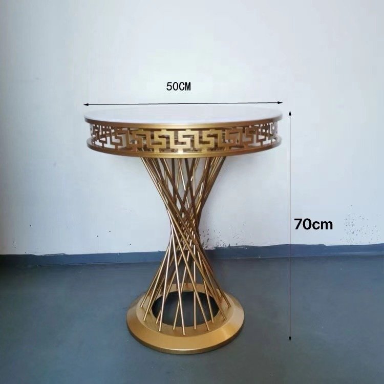 Wedding dessert table Wedding hotel party disassembly golden cake table decoration flower stand wedding decoration props