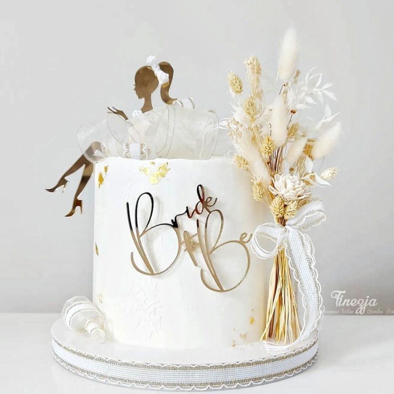 Customize Popular Acrylic Party Party Cake Decoration With Gold Black Pink Cake Topper Decorating