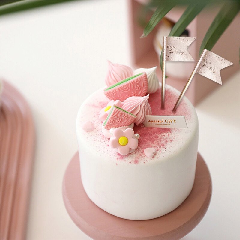 902329-35 12pcs Small Flag Picks 15cm birthday Festival Sticks Art Toothpicks Cupcake/ Toppers Party Decoration PartyMaker