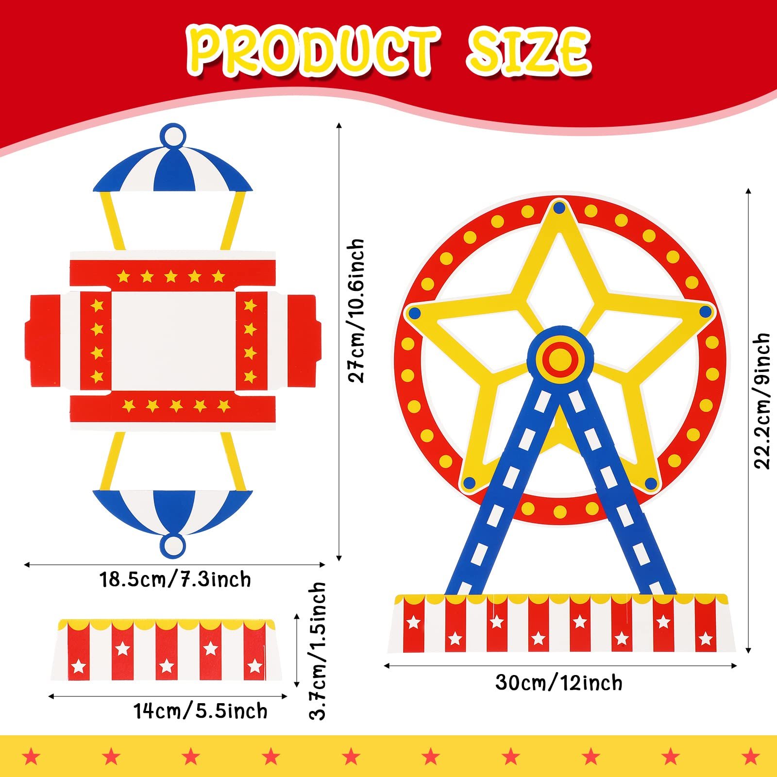 Carnival Ferris Wheel Centerpiece Carnival Theme Party Decorations Carnival Cake Holder Circus Favor Supplies