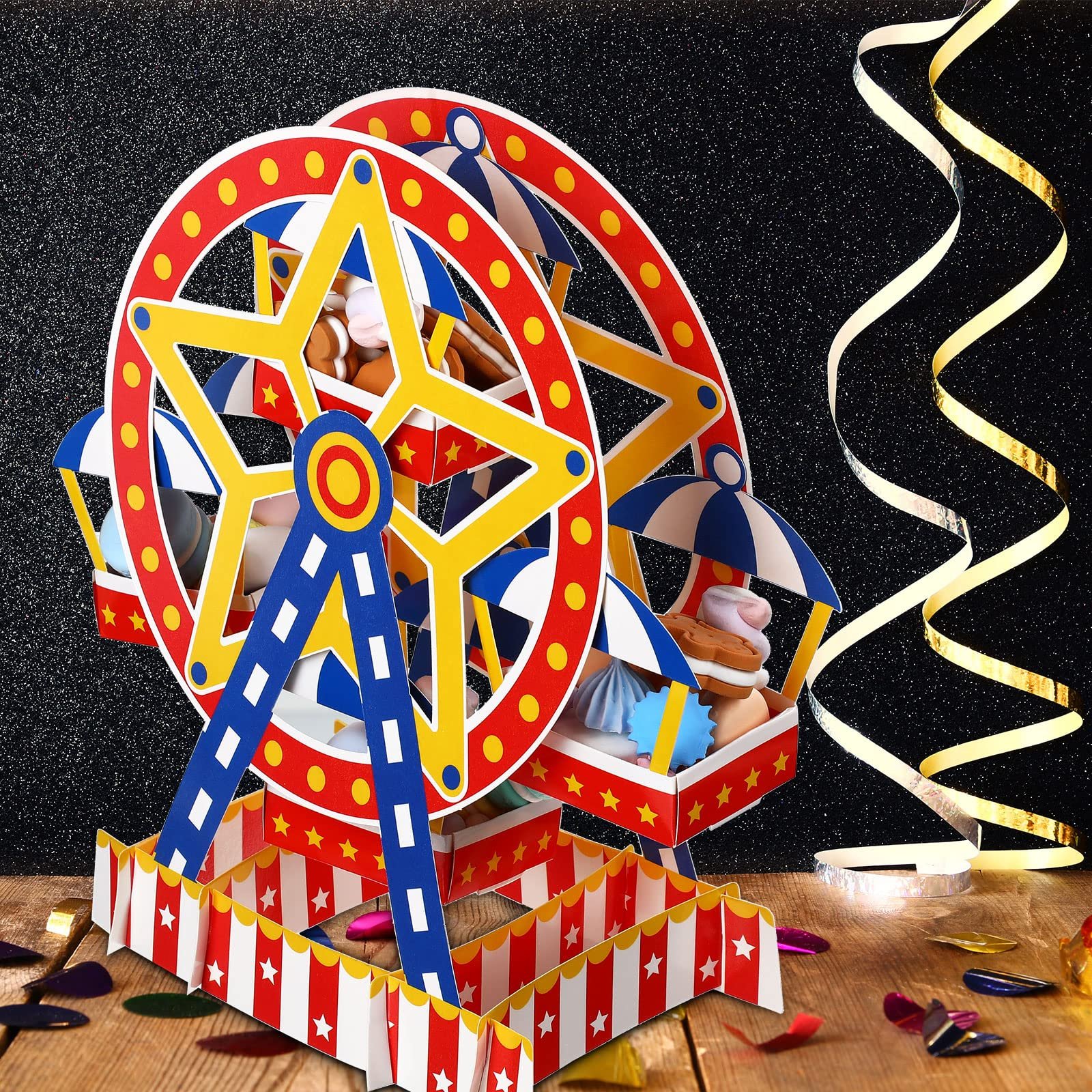 Carnival Ferris Wheel Centerpiece Carnival Theme Party Decorations Carnival Cake Holder Circus Favor Supplies