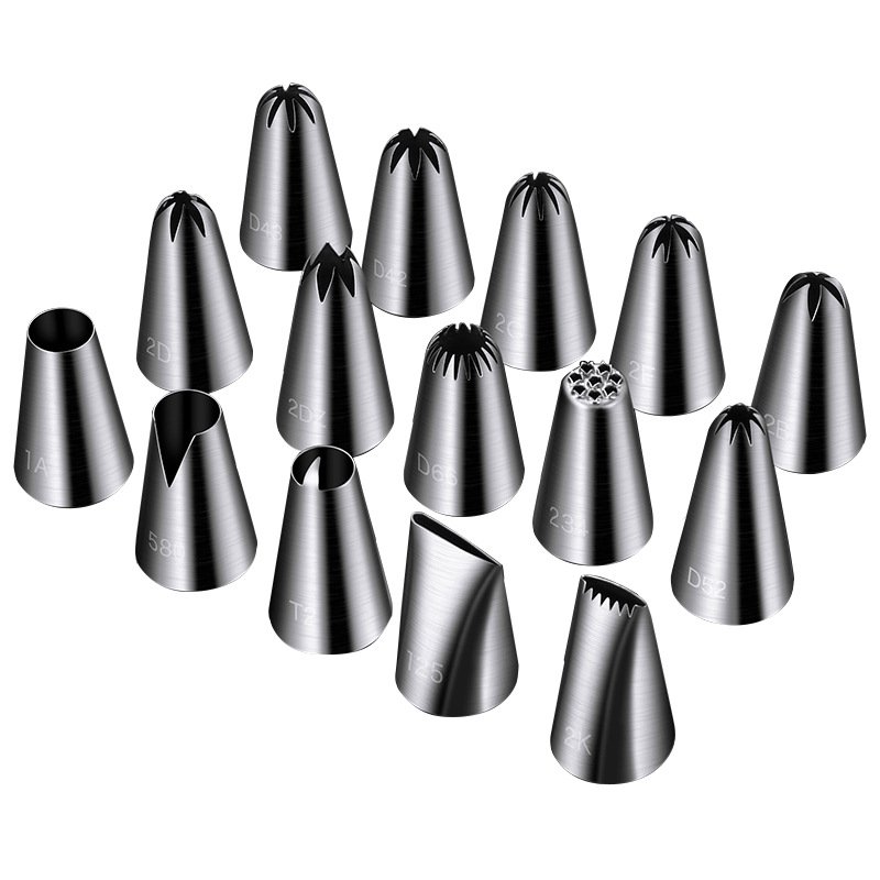 Factory Direct Sale Cake Decorating Supplies Cake Decorating Tools Kit Pastry Nozzles Icing Piping Nozzles Tips