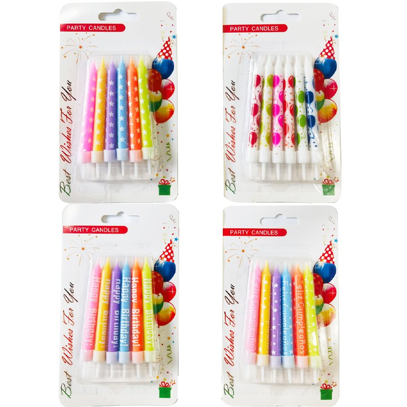 Birthday candle colorful letter pencil cake long pole romantic birthday party creative party decoration supplies