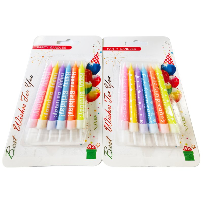 Birthday candle colorful letter pencil cake long pole romantic birthday party creative party decoration supplies