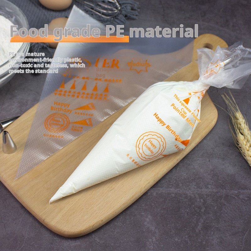 Wholesale 100pcs/bag Food Grade Piping Bags Icing Fondant Cake Cream Decoration Disposable Pastry Bag