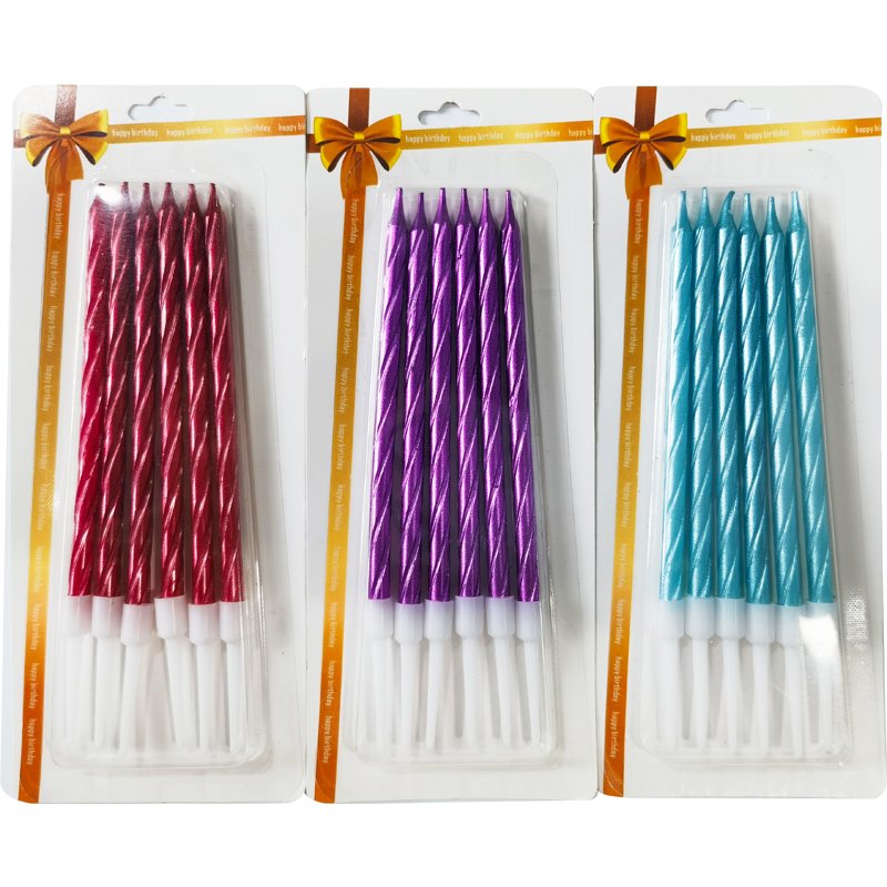 Creative Birthday Candles Colorful Cake Candles Children&#39;s Party Smoke-free Birthday Cake Candles Decoration