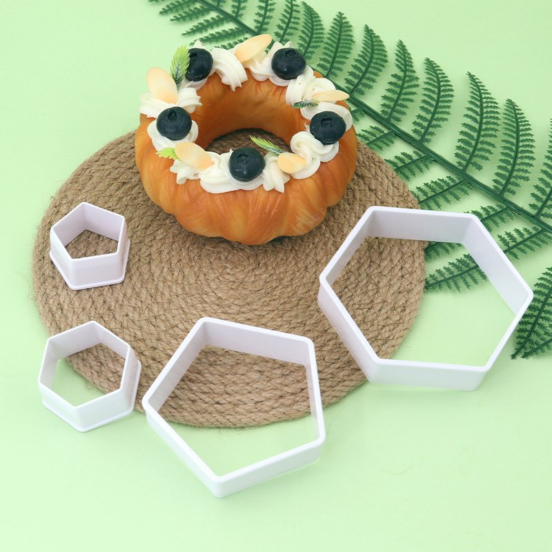 4 pcs Football baking cookie cutter Cake decoration mold set , baking kitchen supplies