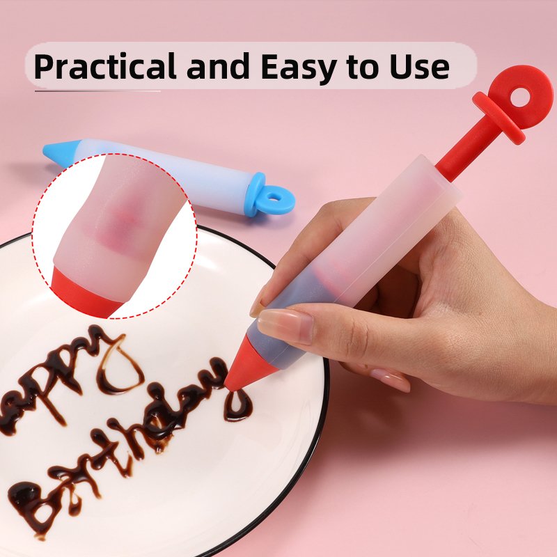 DIY diy baking supplies 3 Piping Icing nozzle cookie Dessert Decorating Syringe Set tools cake tools cake decorating supplies