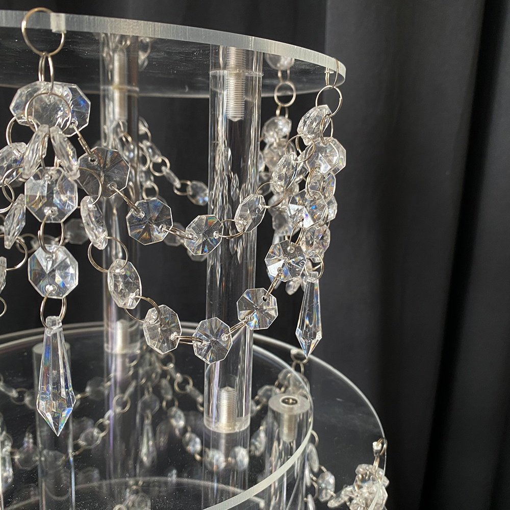 Acrylic Cake Stand for Home and Party Wedding Decoration for Events and Celebrations Wedding Centerpiece