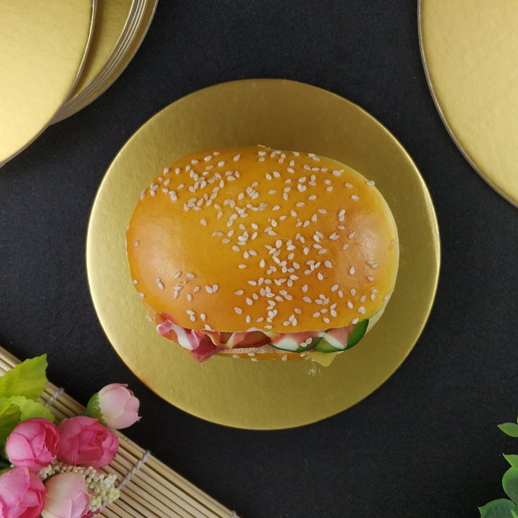 10/16/22/26cm Golden Round Cake Board Circle Cardboard Base for Cake Decorating Supplies Party Cupcake Dessert Tray Cake Tools