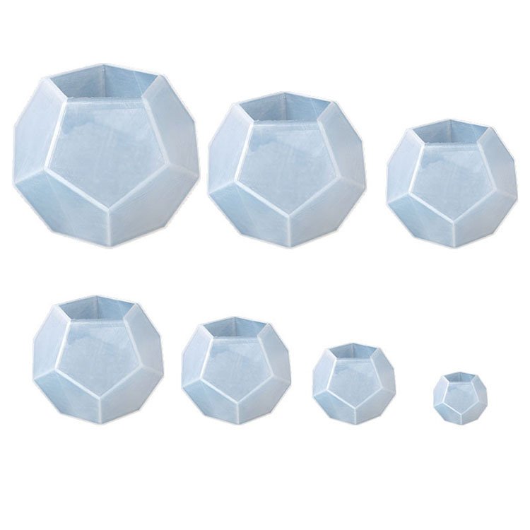 YS Faceted Sphere Micro Landscape Silicone Mold Game Fun Art Decoration Early Education Mold DIY Candle Plaster Table Decor Tool