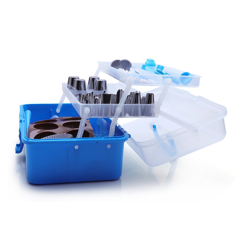 237pcs Pcs Baking Tool Reposteria Piping Tips Nozzles Set Cake Decorating Supplies With Storage Box