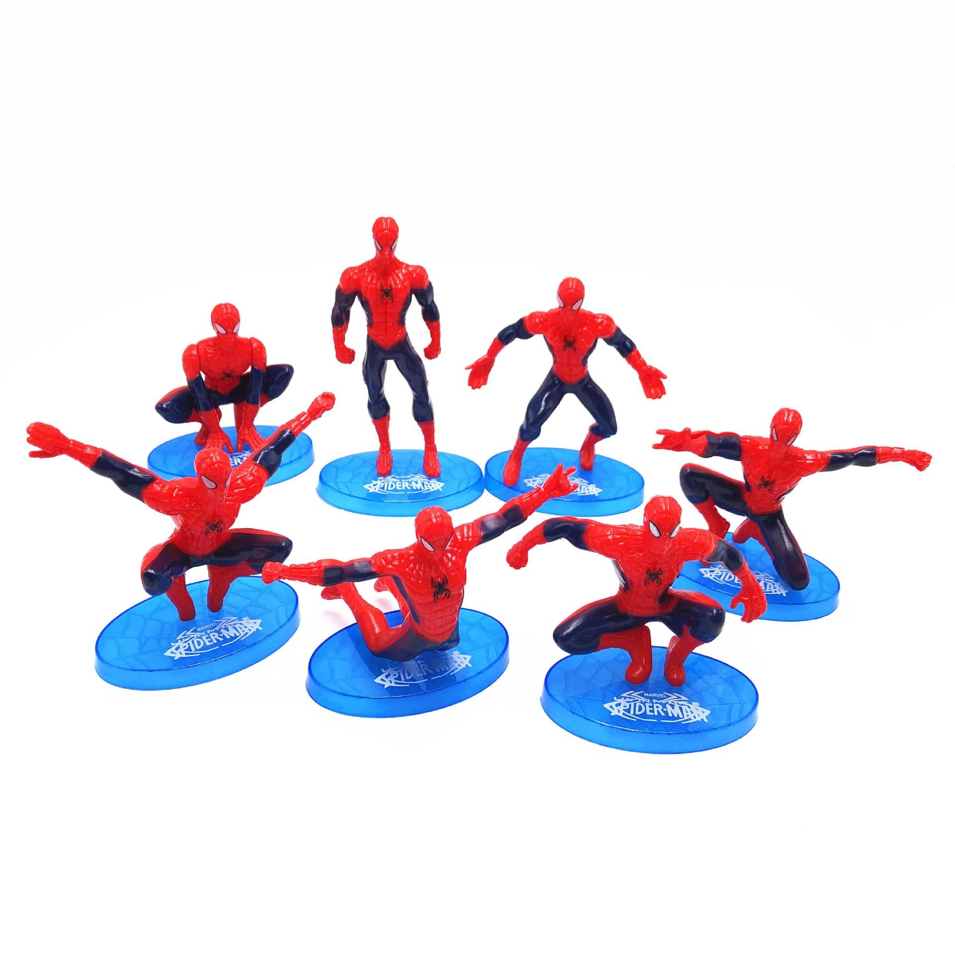 Cake decorating supplies Hot Selling 6pcs/set spider Cartoon birthday cake topper decoration Party Decoration