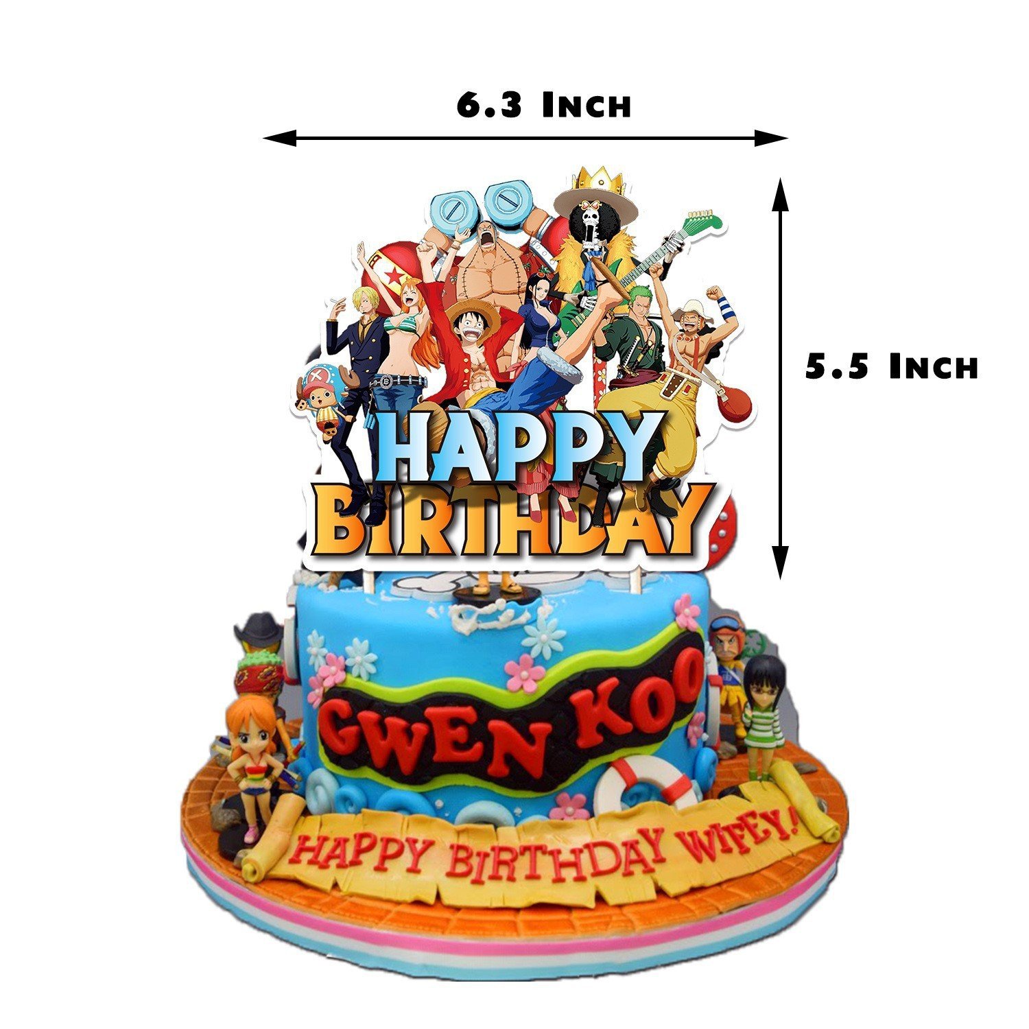 Cartoon pirate themed for kids birthday party decoration set cake topper decoration cartoon cake toppers topper for cakes