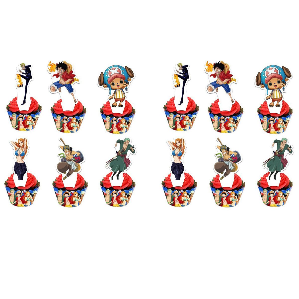 Cartoon pirate themed for kids birthday party decoration set cake topper decoration cartoon cake toppers topper for cakes