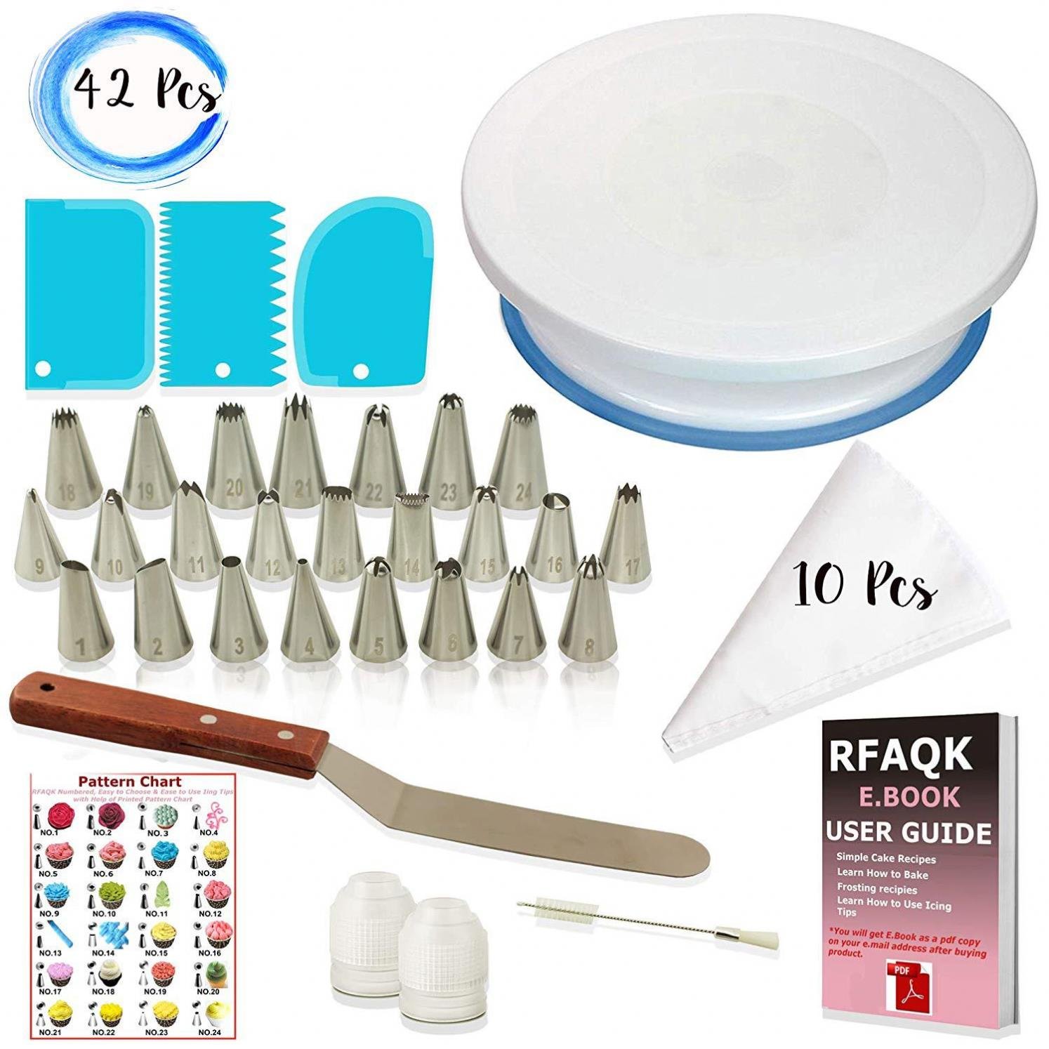 Russian Stainless Steel Cake Pastry Nozzles Piping Icing Tips Set Decorating Supplies Kit Baking Pastry Tools Baking Accessories