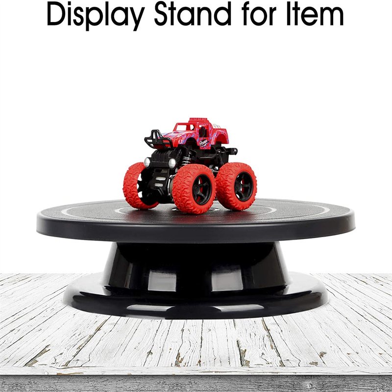 Cake Tool Supplier Wholesale 11 Inch Rotate Turntable Sculpting Wheel Revolving Black Cake Turn Table stand Cake Tools Supplier