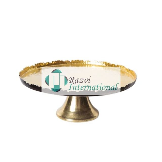 Cake Stand with Gold Base from The Celine Flower Collection Attractive Table Decorative Gold Metal Cake Stand Wedding Restaurant