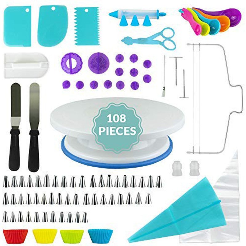 108 pcs Baking pastry cake tools accessories cake decorating supplies kit