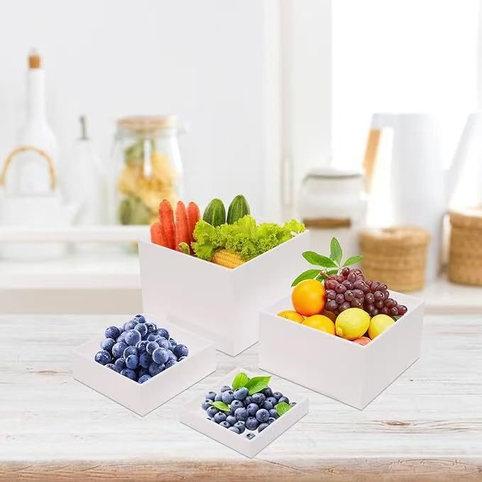 Factory wholesale Party Buffet Risers and Stands food storage container Acrylic Cake Tray for wedding decoration