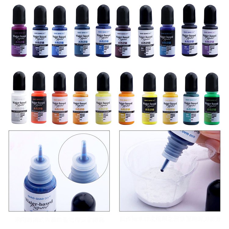 YS Factory Price 30-Color Gypsum Cement Pigment Concentrated Aqueous Liquid Colorant DIY Handmade Crafts Jewelry Dye Decoration