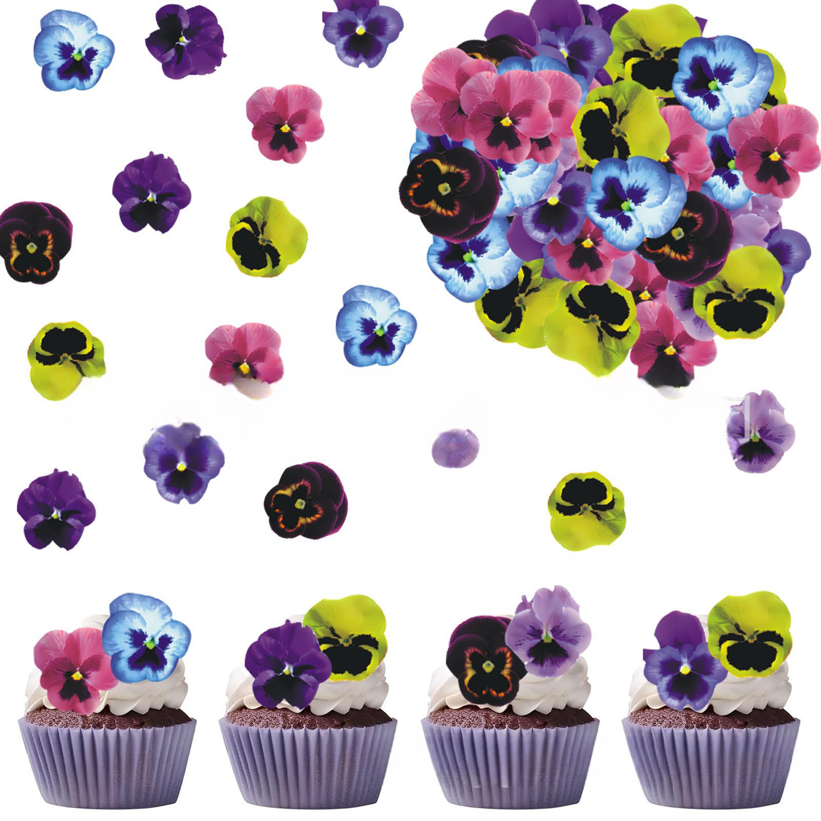Hot selling Edible Rice Paper Sticky Paper Cherry Blossom Shape Wedding Cake Party Supplier Food Grade Cake Topper