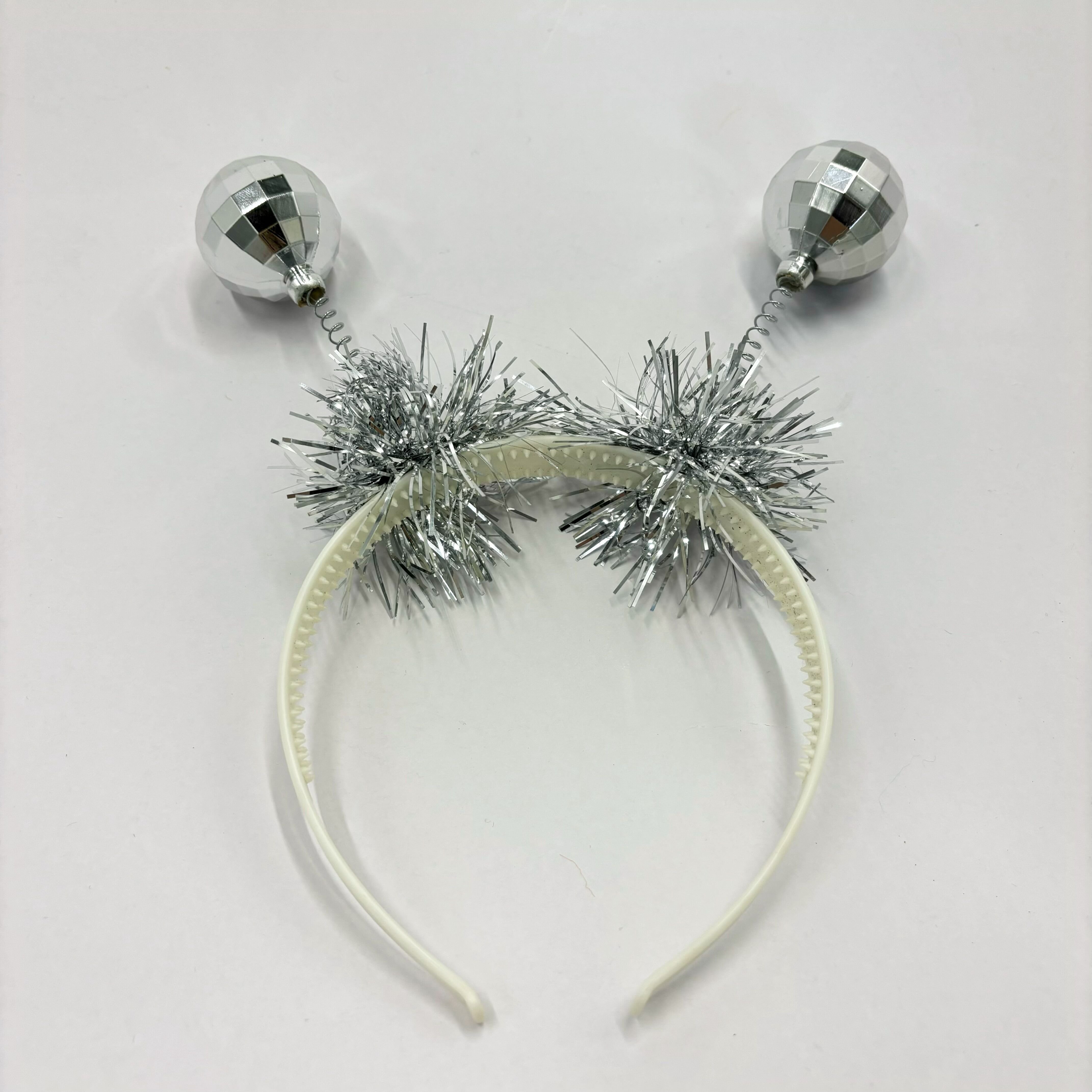 2024 factory fashion party decoration supplies adult plastic sliver Disco Ball bopper headband new year decoration