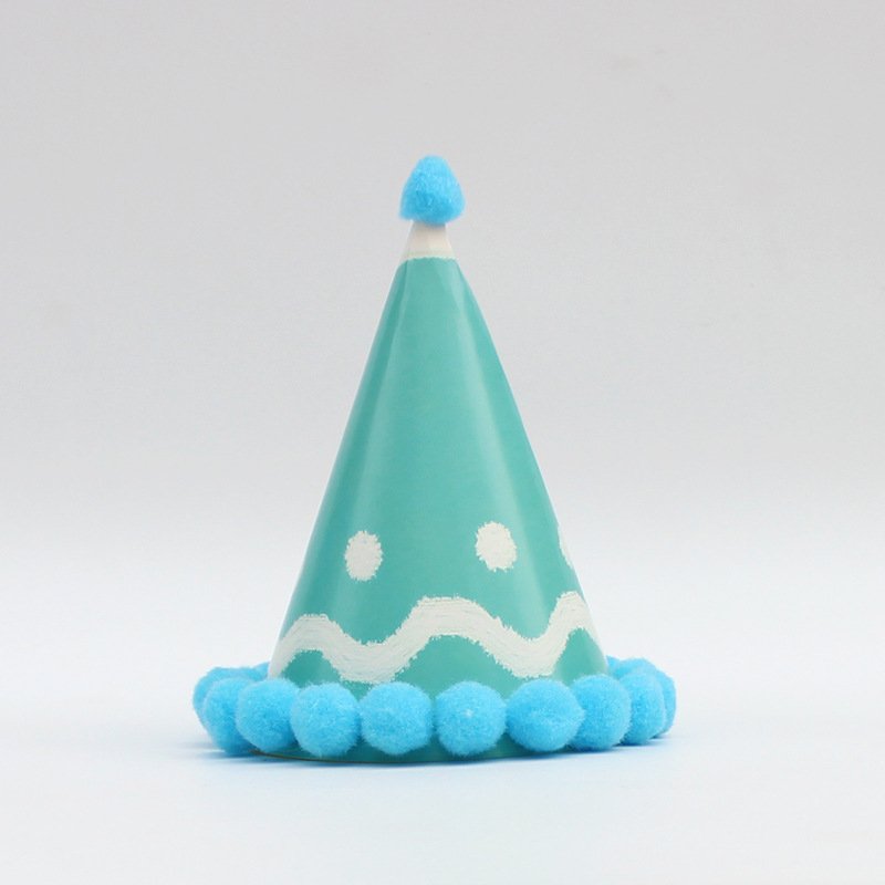 INS HOT Colorful Baby Birthday Party Hats Party Cone Hats Birthday Party Supplies Decorations