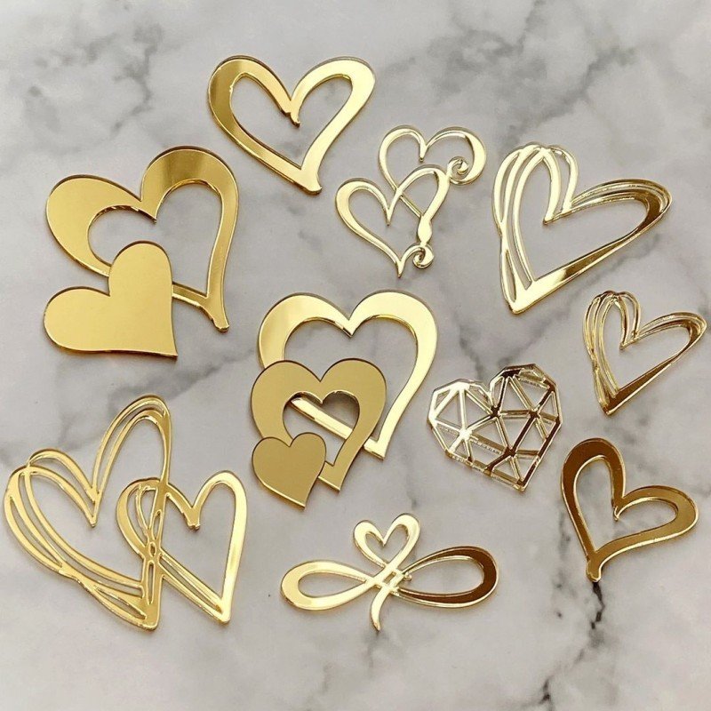 Valentine's Day cake decorating cake side acrylic new love acrylic birthday cake topper suppliers