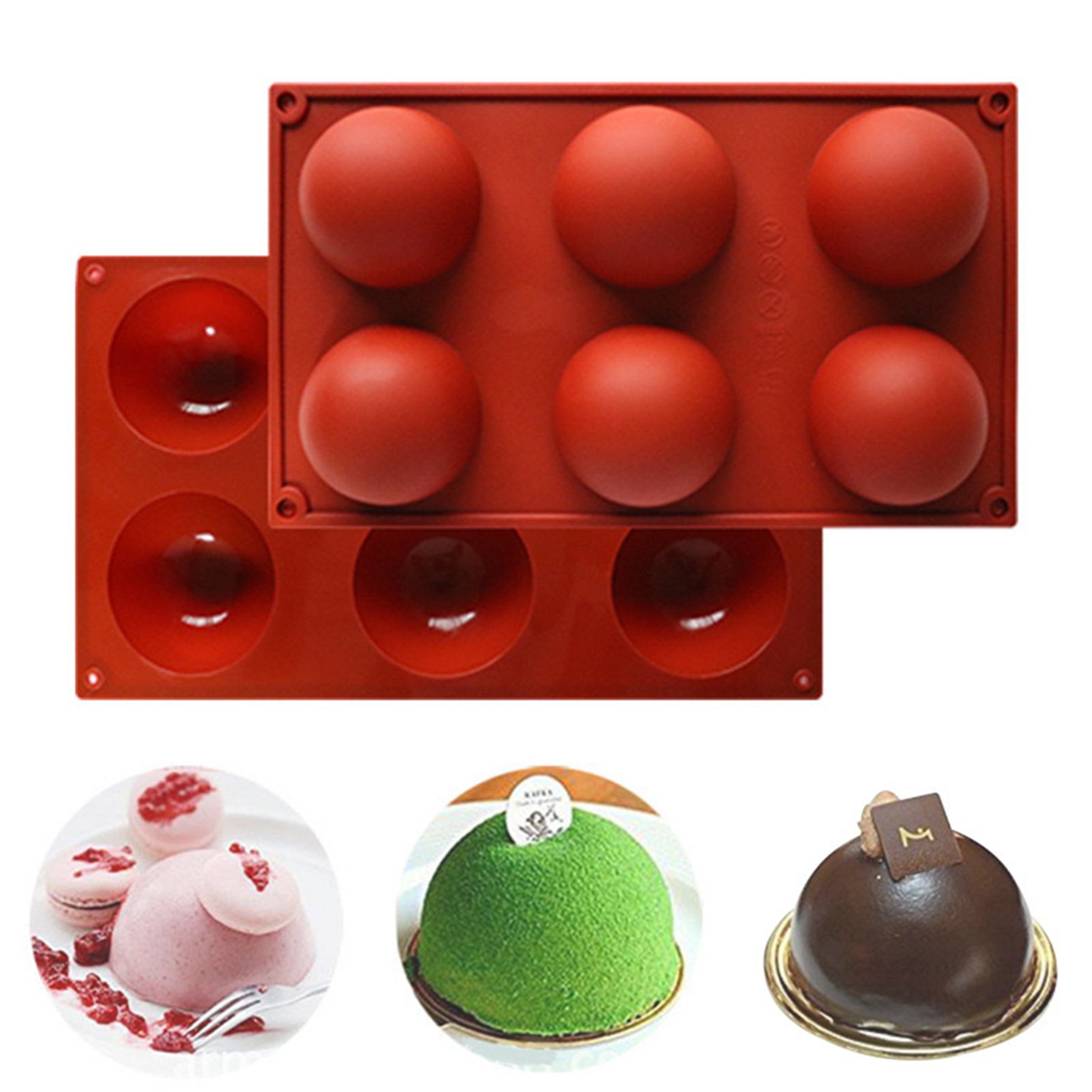 Hot Sale DIY Candy cake Ec BPA Free Silicon Mold For cakes decorating Heat Resistant cake Mold Round Silicone 8 Inch