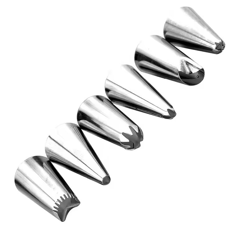Wanlihao 26pcs/set Stainless Steel Cake Nozzle and Pastry Bag Baking Cake Tools