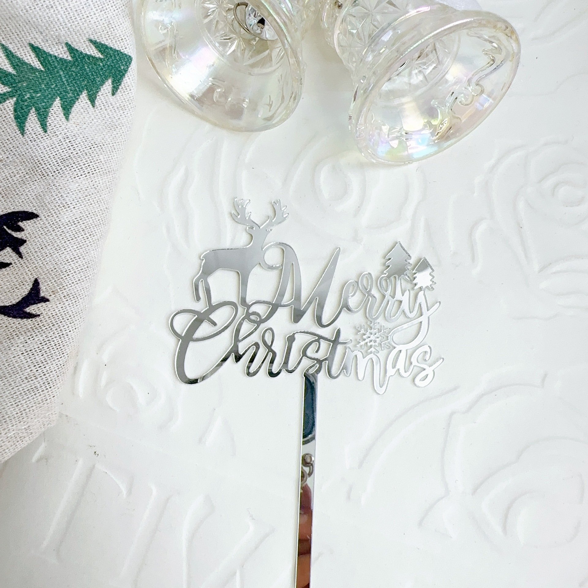 Christmas Decorations Cake Topper Acrylic Cake Topper Christmas Party Decoration
