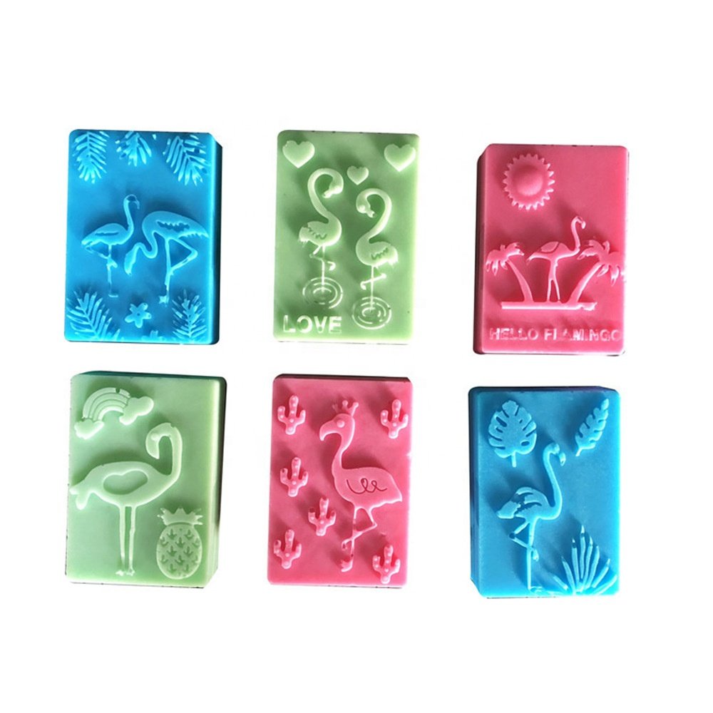 New Flamingo 6 Cavity Silicone Rubber Soap Mold DIY Animal Cartoon Craft Art Bath Soap Molds For Soap Making