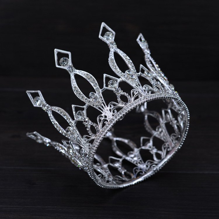Mini Tiara Cake Topper gold Crystal Pearl Vintage Wedding Cake Crown Birthday Baby Shower Cake Topper Decoration