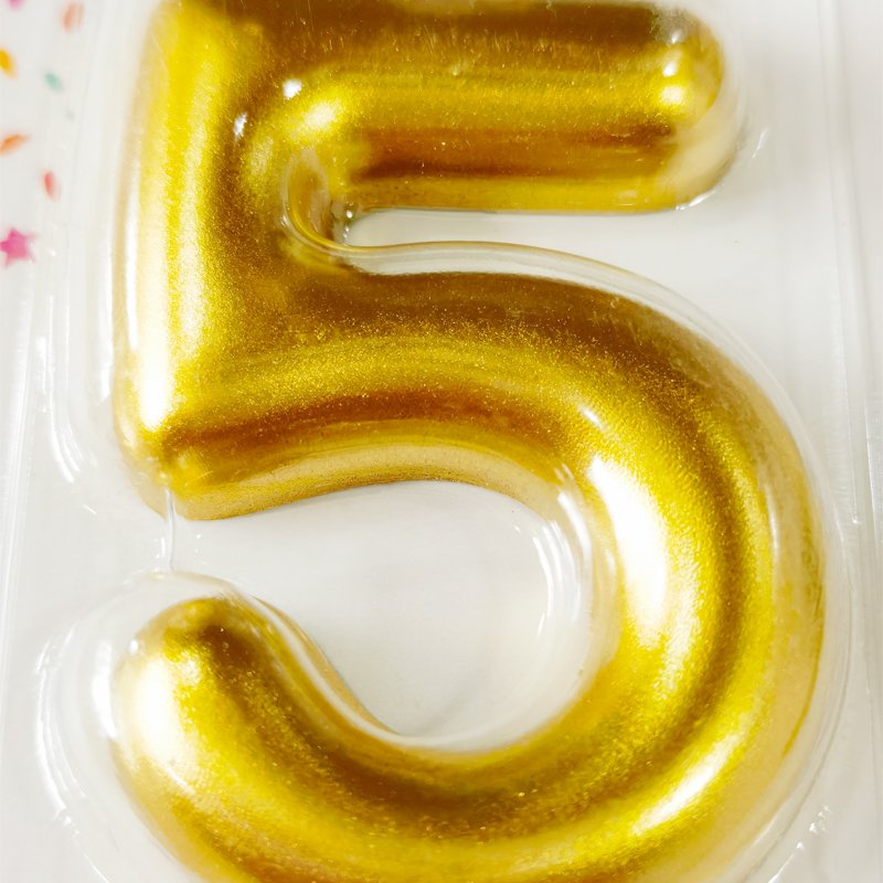 Birthday cake gold-plated number candle personalized children&#39;s creative party smoke-free baking decoration supplies