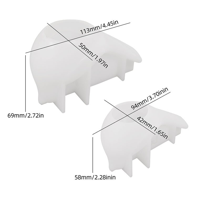YS DIY Bird Candle Mirror Silicone Mold Cement Gypsum Candlestick Ornament Epoxy Resin Mold Home Handicrafts Decoration Storage