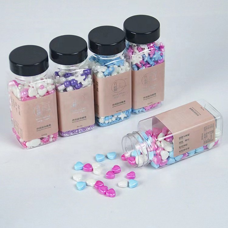 Colorful 95g Mixed Cake Sprinkles Edible Sugar Pearls Beads for Candy Cookies Dessert Decorating Sugar Beads