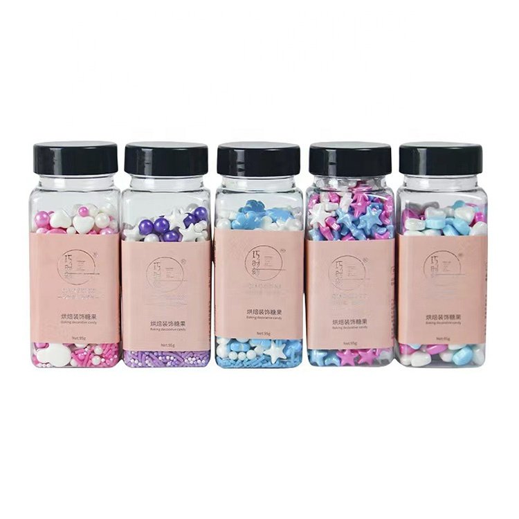 Colorful 95g Mixed Cake Sprinkles Edible Sugar Pearls Beads for Candy Cookies Dessert Decorating Sugar Beads