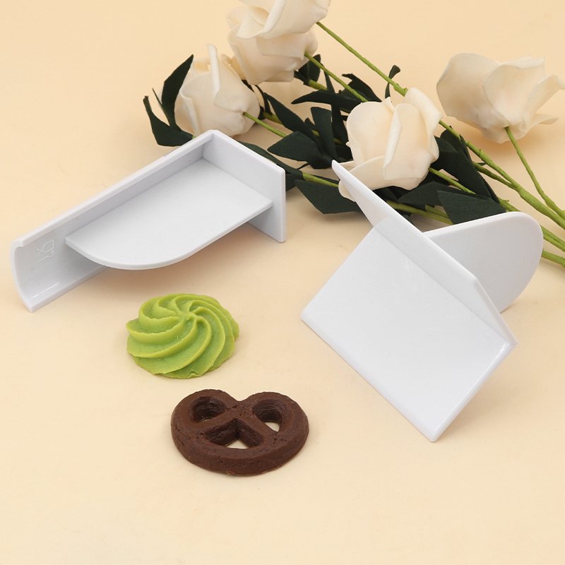 6-piece flattener curved knife baking tool White plastic baking supplies