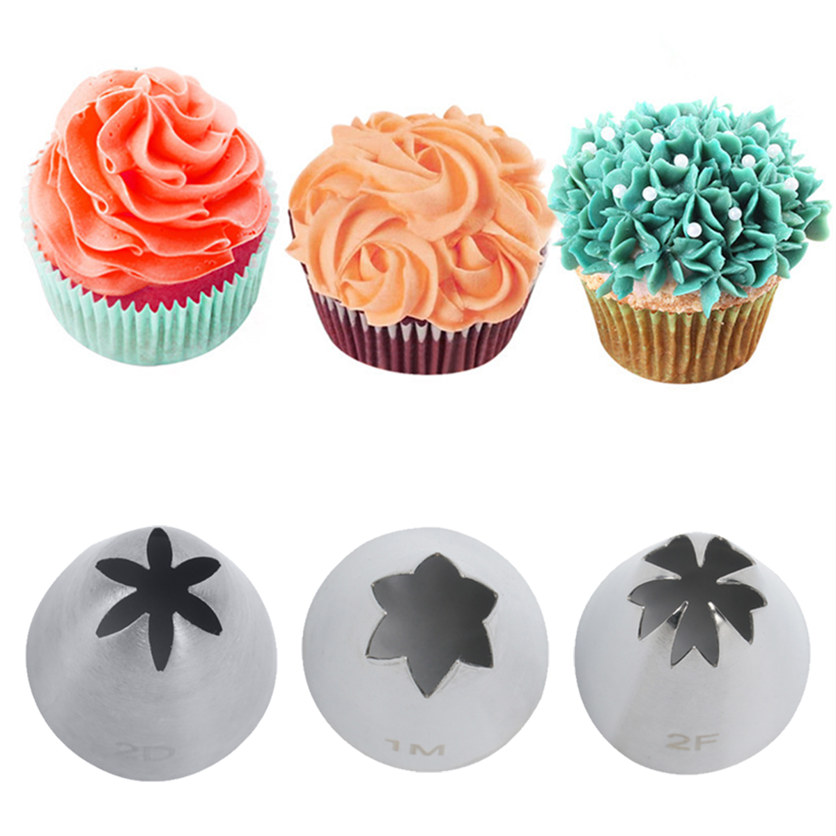 Cake Decorating Supplies Cake Piping Tips Nozzles Set, Baking Supplie Kit Nozzles Baking Ware for Cake Decoration