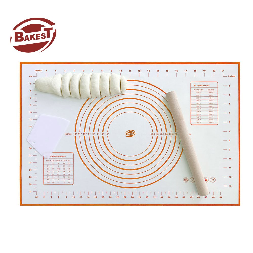 Custom Square Silicone Baking Mat Resistant Oven Dough Tools With Unique Features For Cake Decorating Supplies