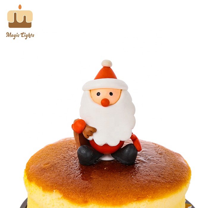 Polymer Clay Decoration Cartoon Rabbit Shape Children Cake Topper Ornaments for kids Birthday and Christmas