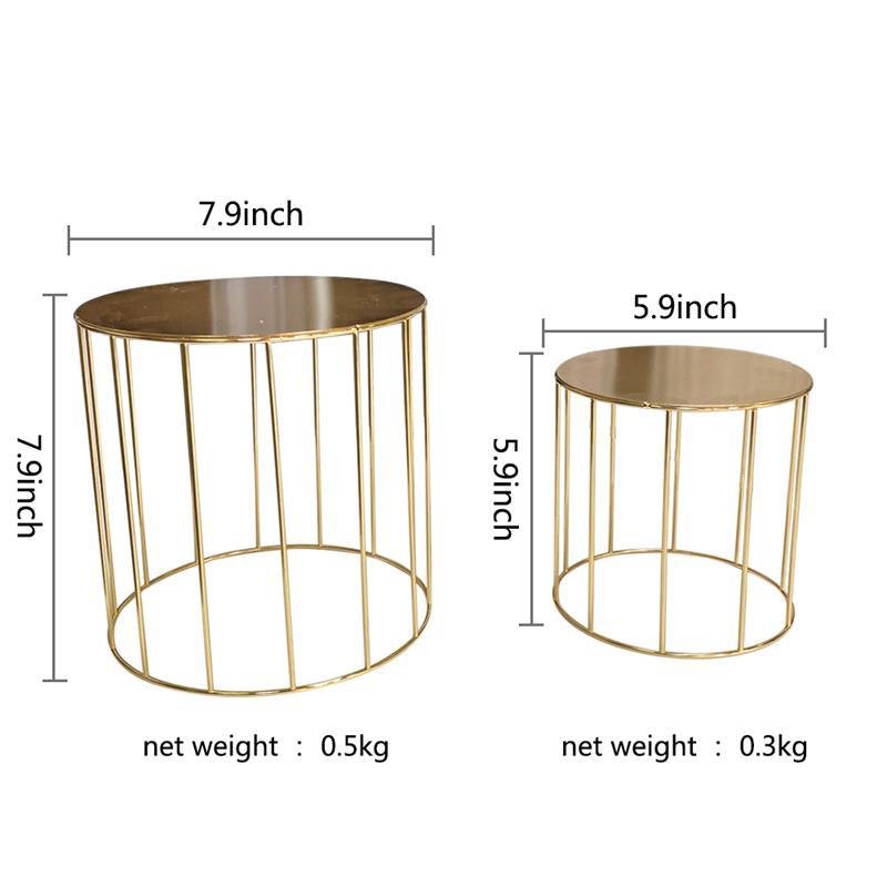 20cm Round Metal Floating Pillar Stand Cake Separator Plinth Cake Spacer for Wedding Birthday Party Cake Decor Bakery Supplies